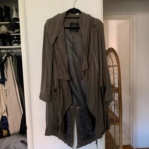 All Saints draped coat